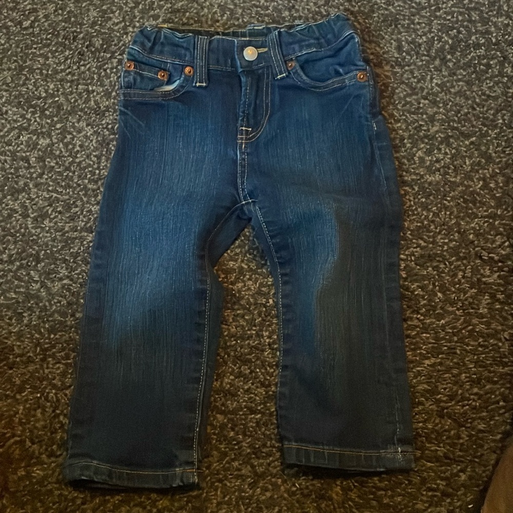 Lucky Brand size 18 months girl jeans with embroidered stars on back pockets